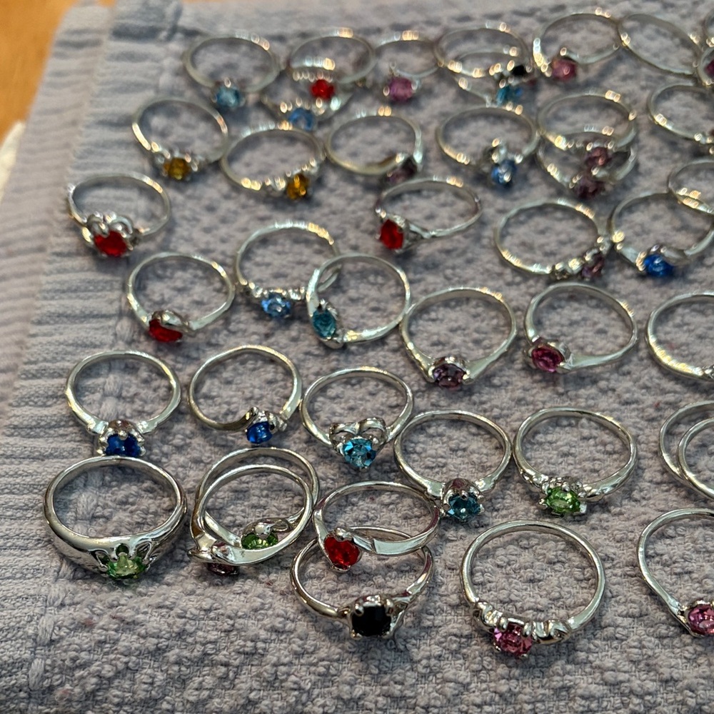 Colorful Gemstone Rings Collection - Picture 4 of 4
